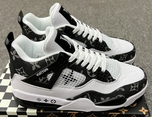 Air Jordan 4 Retro Iv Black White